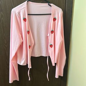 Strawberry cardigan